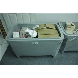 2 PLASTIC TOTES AND CONTENTS