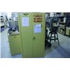 Image 1 : LARGE YELLOW METAL FLAMMABLE CABINET