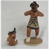 Image 1 : Jemez Mudhead Pottery Kachina and Cow - Fragua
