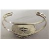 Image 3 : Zuni Sterling Needlepoint Turquoise Bracelet - Joyce Vacit