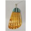 Image 1 : Santo Domingo Inlay Turquoise On Shell Necklace
