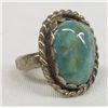 Image 1 : Navajo Sterling Turquoise Ring Sz 8.5
