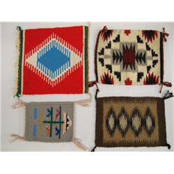 Four Navajo Small Textiles