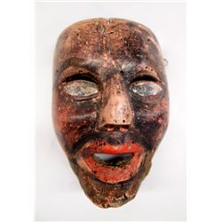 Mexican Wood Carved and Painted Mask