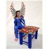 Image 1 : Mexican Oaxaca Carved Sitting Angel with Table