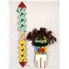 Image 1 : Hopi Flat Corn Dancer Kachina and Lightning Stick