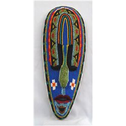 Beaded Wooden Mask - Kills Thunder