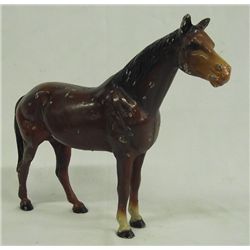 Vintage Metal Horse Statue