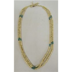 Santo Domingo Turquoise & Shell Heishi Necklace