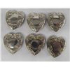 Image 2 : Six Heart Shaped Button Covers