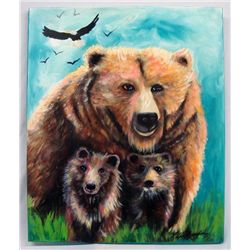 Original Acrylic on Canvas Painting-Kills Thunder