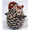 Image 2 : 1950 Zuni Pueblo Polychrome Painted Pottery Owl