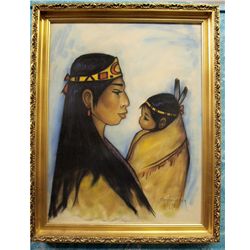 Original Framed Chalk- Gerda Christophersen