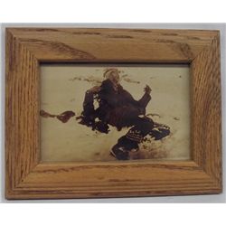 Framed Photo of Chief Big Foot after Wounded Knee