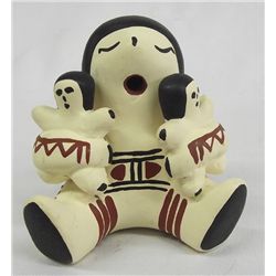 Ceramic Miniature Storyteller Pottery Doll