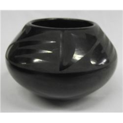 San Ildefonso Black on Black Bowl - Donicia Tafoya