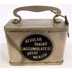 Vintage Stainless Steel Coin Bank