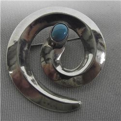 Navajo Sterling Silver Pin