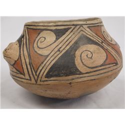 Casas Grande Revival Polychrome Frog Effigy Bowl