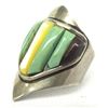 Image 1 : 1950 Navajo Sterling Multi Stone to Stone Ring