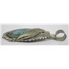 Image 2 : Navajo Sterling Red Mountain Turquoise Pendant