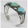 Image 1 : 1970 Navajo Sterling Natural Turquoise Bracelet