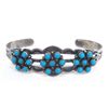 Image 1 : Zuni Sterling Petit Point Turquoise Bracelet