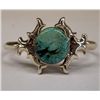 Image 1 : Navajo Sterling Turquoise Bracelet-F.L. Begay