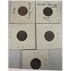 Image 2 : Five Indian Head Cent with Shield Coins