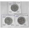 Image 1 : Three Susan B. Anthony Coin Dollars