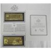 Image 1 : Two Belize Gold Bank Notes