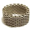 Image 1 : Non-Native Sterling Silver .925 Mesh Link Men's Ring - Tiffany & Co. - Size 6.5, 8.7g