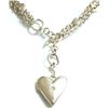 Image 2 : Non-Native Sterling Silver Hearts Locket Necklace - Henry Dickinson
