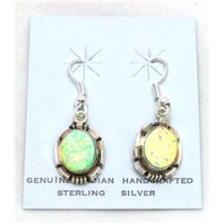 Navajo Opal Hanging Egg Earrings