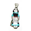 Image 1 : Zuni Multi-Stone Small Female Pendant