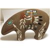 Image 1 : Navajo Sand Painting Kachina on Bear Pottery - Eva Betone