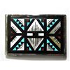 Image 1 : Zuni Multi-Stone Large Buckle - Leander & Lisa Otholi