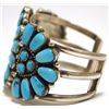 Image 3 : Old Pawn Zuni Sleeping Beauty Turquoise Sterling Silver Cuff Bracelet - Robert & Bernice Leekya