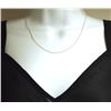 Image 1 : Non-Native 18" Sterling Silver Beaded Necklace Chain (Italy)