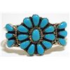 Image 1 : Navajo Turquoise Sterling Silver BABY Cuff Bracelet - Lisa Williams