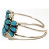 Image 3 : Navajo Turquoise Sterling Silver BABY Cuff Bracelet - Lisa Williams