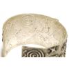 Image 4 : Navajo Spider Web Turquoise Sterling Silver Tufa Cast Cuff Bracelet - Philander B Begay