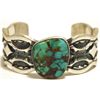 Image 1 : Old Pawn Navajo Spider Web Turquoise Sterling Silver Cuff Bracelet - Marc Antia