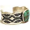 Image 2 : Old Pawn Navajo Spider Web Turquoise Sterling Silver Cuff Bracelet - Marc Antia