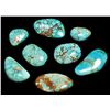 Image 3 : Non-Native Number Eight #8 Turquoise Stone Lot - 8 Stones - 255 Carat