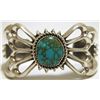 Image 1 : Old Pawn Navajo Spider Web Turquoise Sterling Silver Cuff Bracelet - WBH