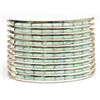 Image 1 : Zuni White Opal Sterling Silver Cuff Bracelet - Anselm Wallace