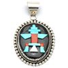 Image 1 : Zuni Multi-Stone Kachina Pendant - Beverly Etsate