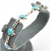 Image 1 : Zuni Turquoise Turtle Link Bracelet - Vernon Waikaniwa