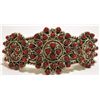 Image 1 : Zuni Coral Dots Sterling Silver Cuff Bracelet - Wayne Johnson